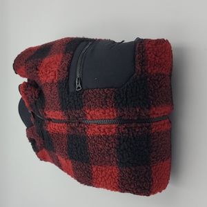 Lucky brand plaid mock neck sweater